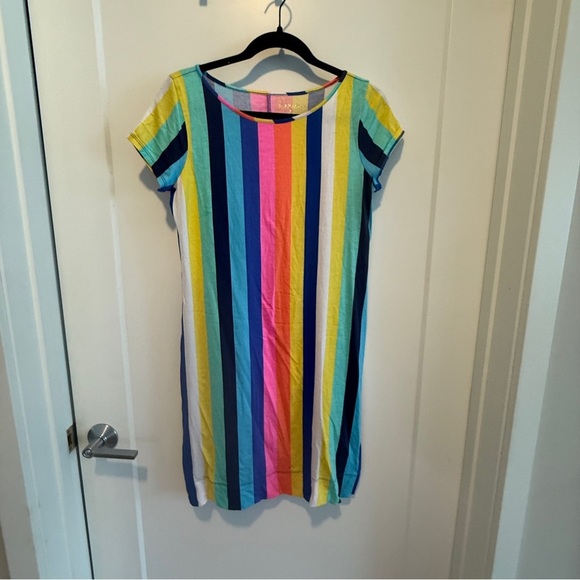 Lilly Pulitzer Dresses & Skirts - Lilly Pulitzer Multi-Stripe T-Shirt Dress – Size S